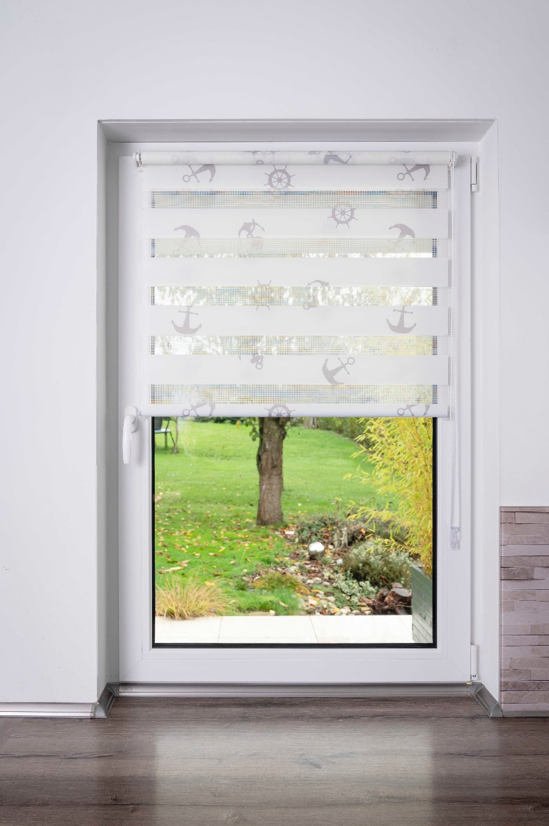 Klemmfix Doppelrollo ANKER , Lichtschutz, Rollo ohne Bohren