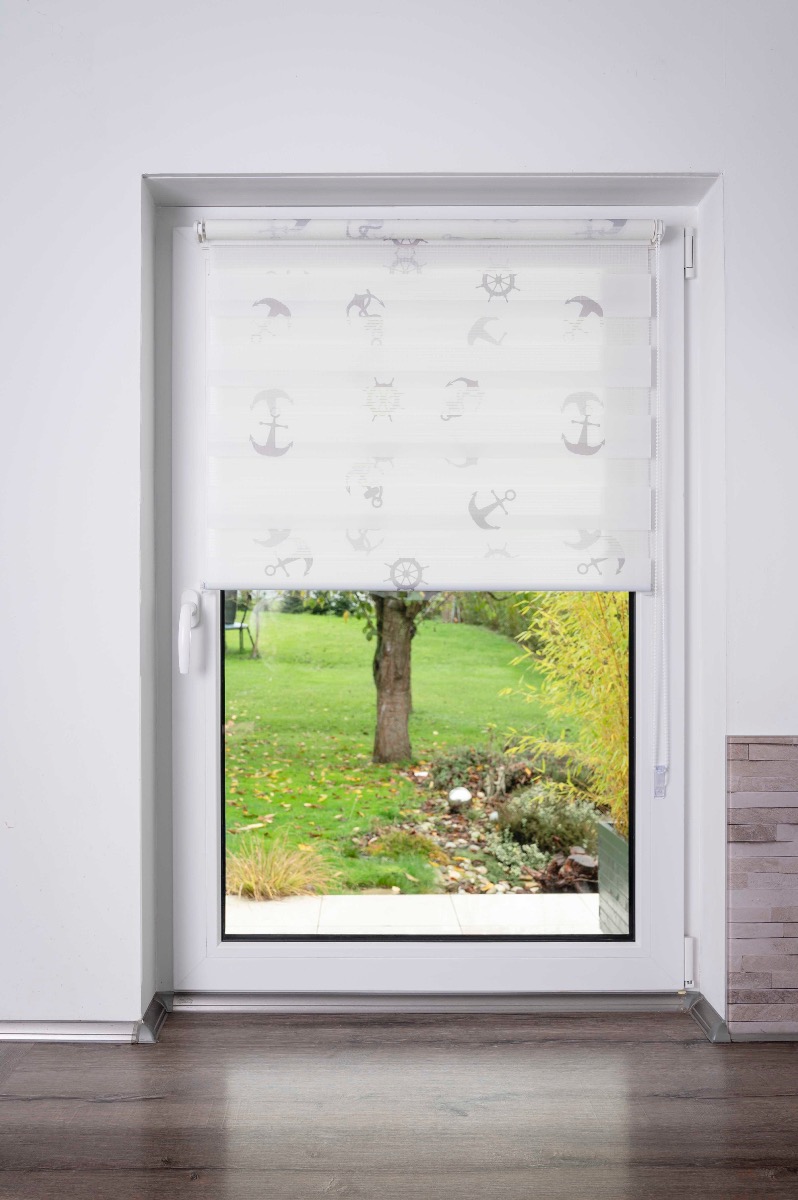 Klemmfix Doppelrollo ANKER , Lichtschutz, Rollo ohne Bohren