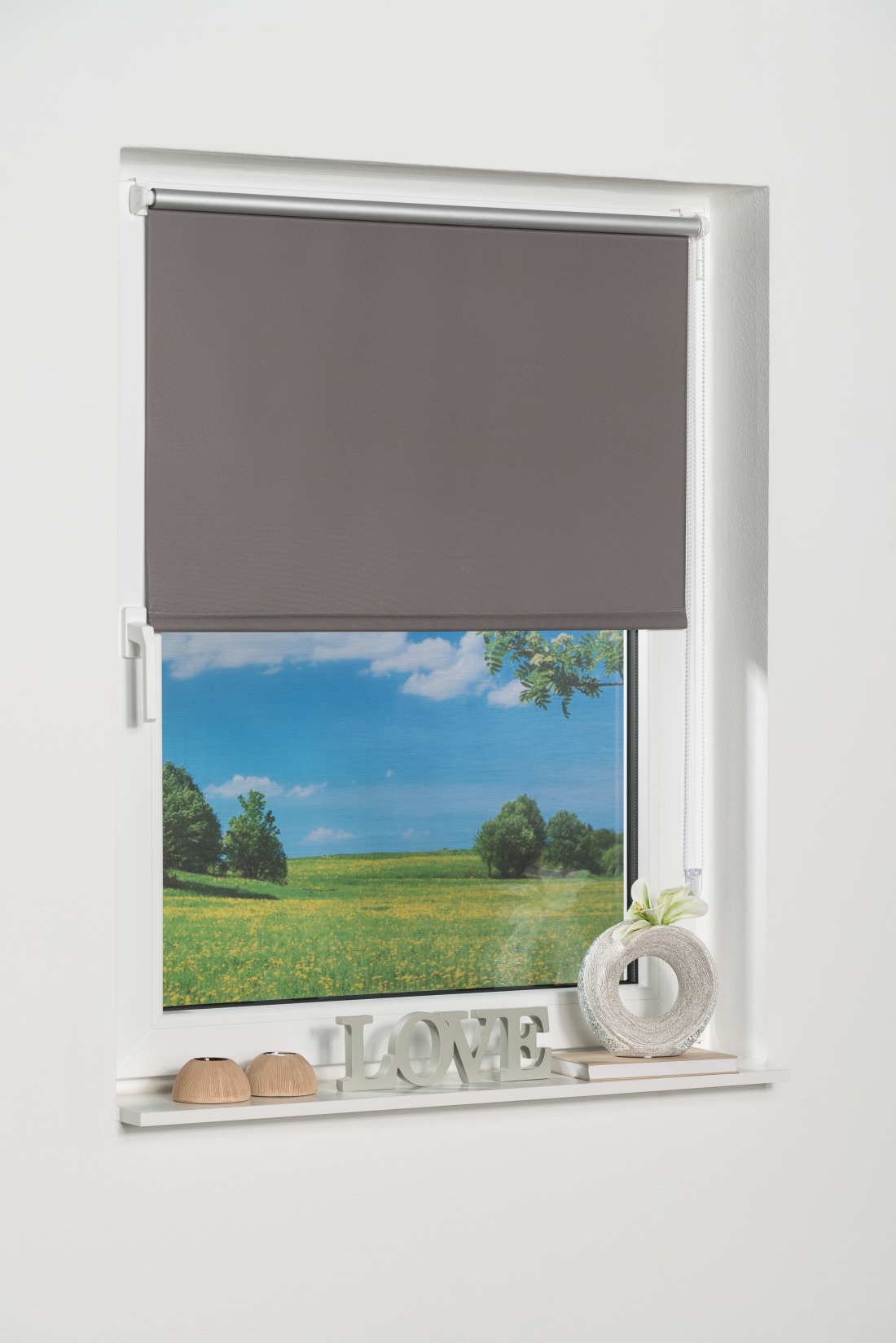 Thermo Klemmfix-Seitenzugrollo, Verdunklung, Rollo ohne Bohren