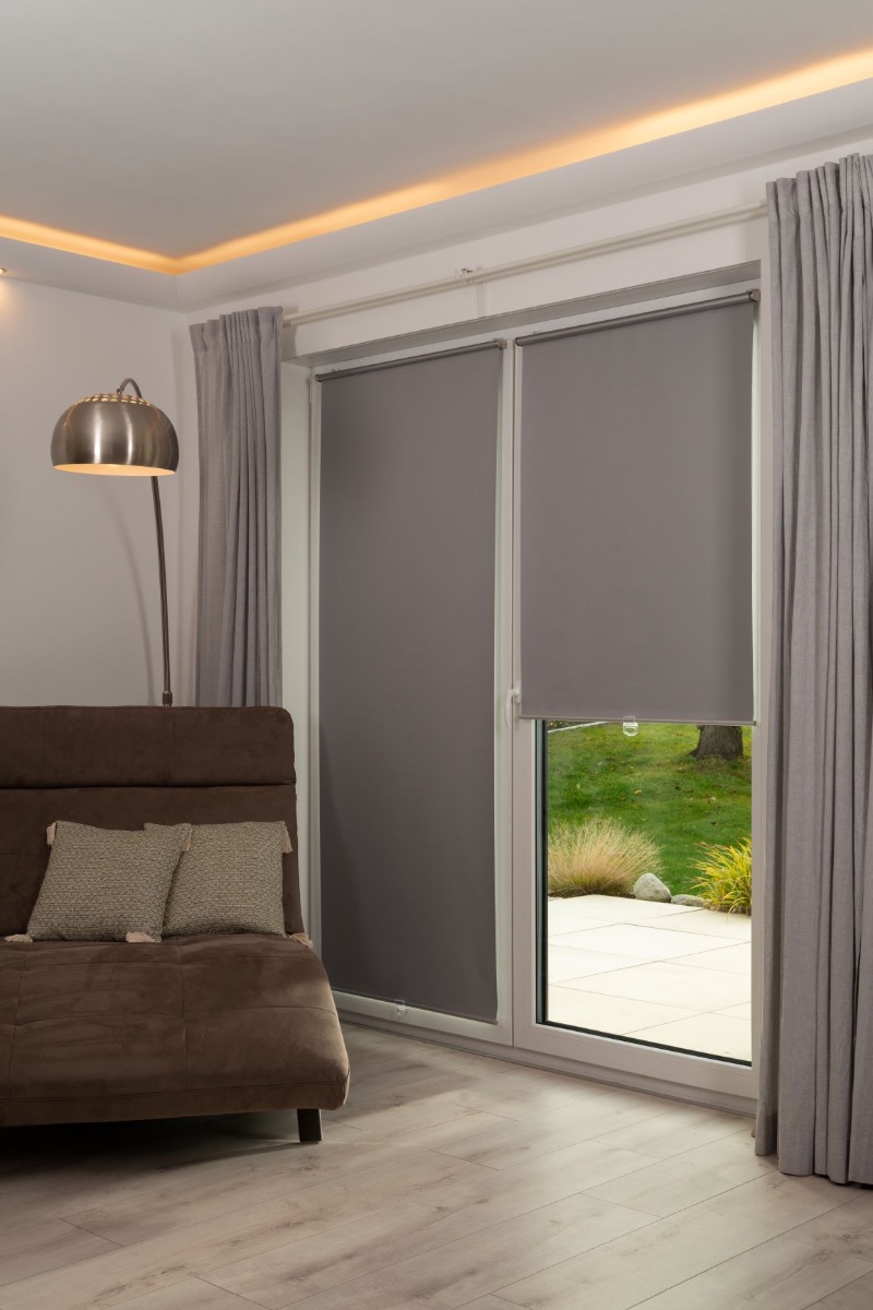  Thermo Springrollo/Mittelzugrollo Verdunkelung, Rollo ohne Bohren 