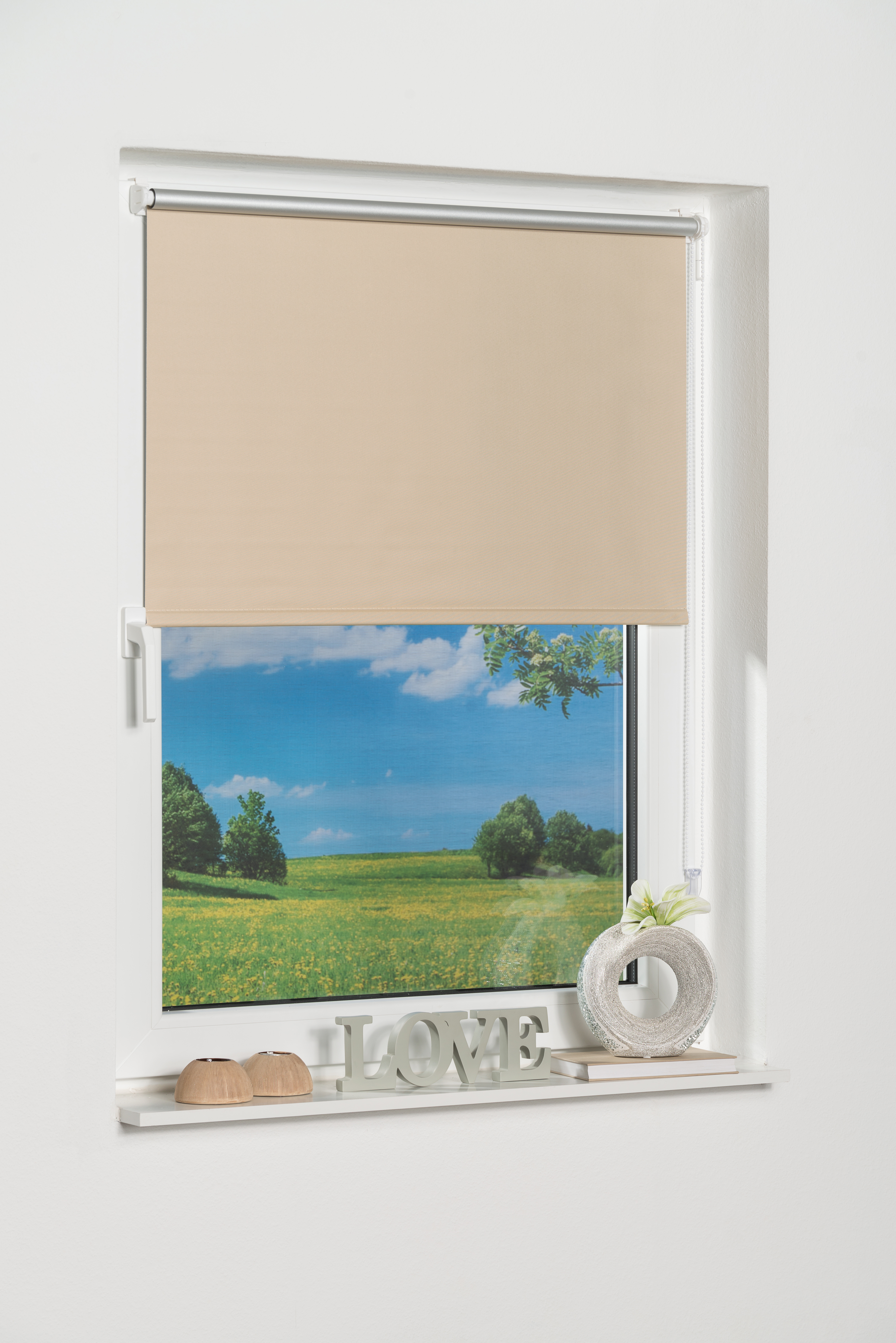 Thermo Klemmfix-Seitenzugrollo, Verdunklung, Rollo ohne Bohren
