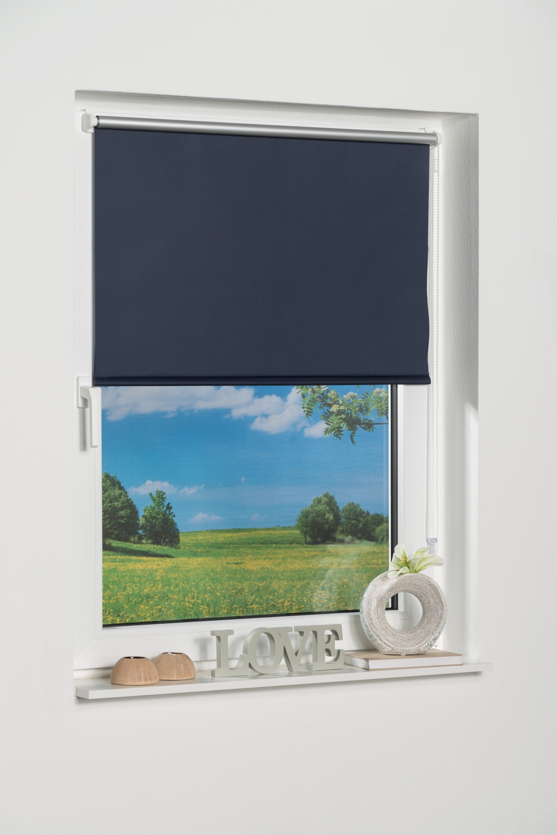 Thermo Klemmfix-Seitenzugrollo, Verdunklung, Rollo ohne Bohren