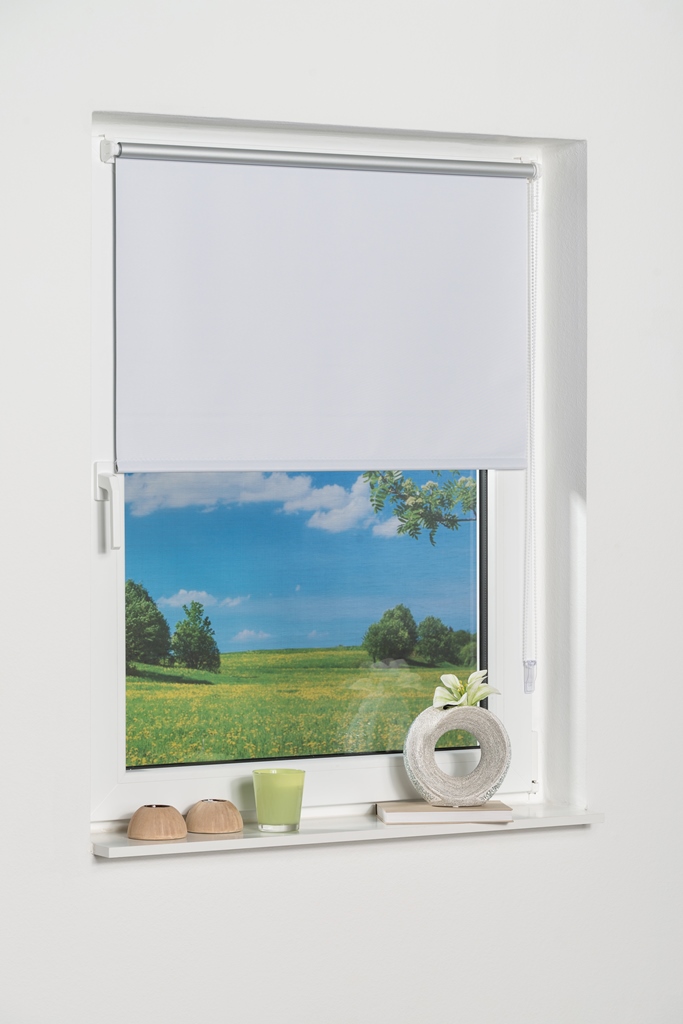 Thermo Klemmfix-Seitenzugrollo, Verdunklung, Rollo ohne Bohren