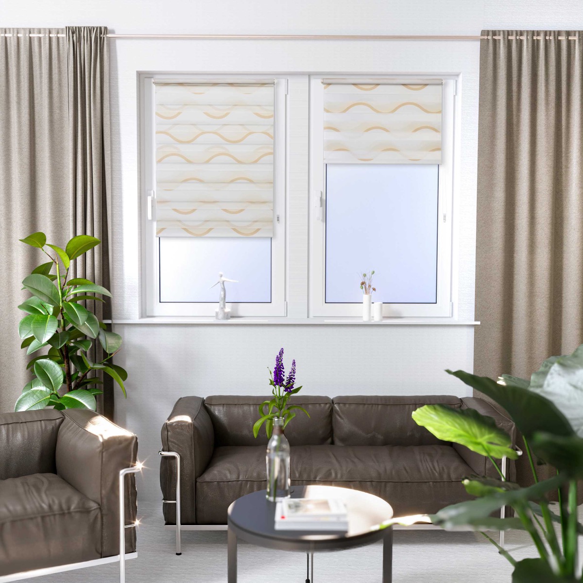 Klemmfix Doppelrollo mit 