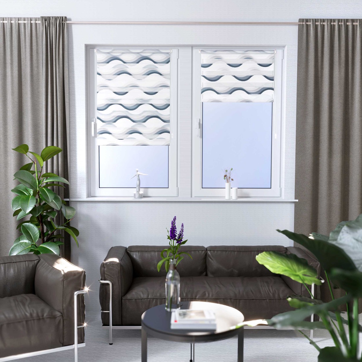 Klemmfix Doppelrollo mit 