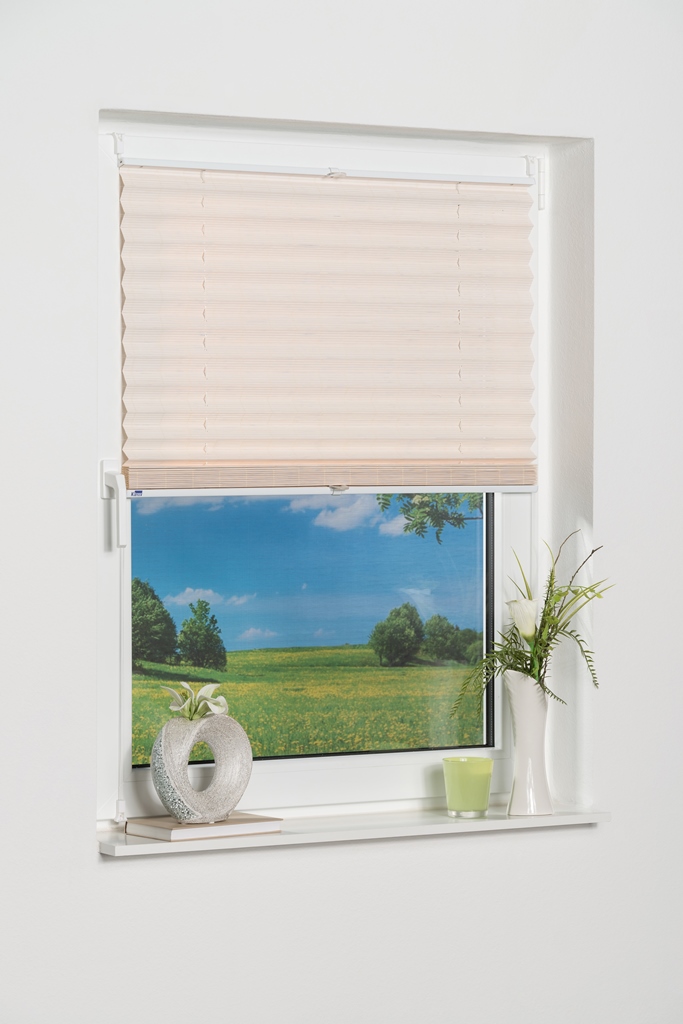 Bambus Klemmfix-Plissee "LUCERA" , ohne Bohren, verspannt