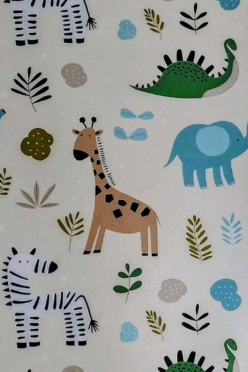 Thermo Klemmfix-Seitenzugrollo Verdunklung mit Motiv Zoo